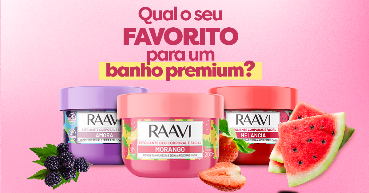 Transformar seu banho em uma experiência de luxo é fácil com os esfoliantes facial e corporal da Raavi. Cada produto foi cuidadosamente formulado para proporcionar um cuidado que revitaliza e cuida da sua pele. Descubra qual esfoliante se tornará o seu favorito e como ele pode elevar sua rotina de cuidados diários.

