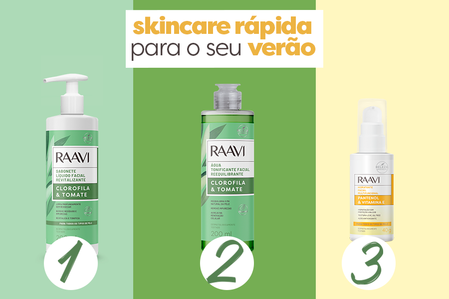 Skincare Essencial para um Verão Radiante com o Kit Raavi🌞