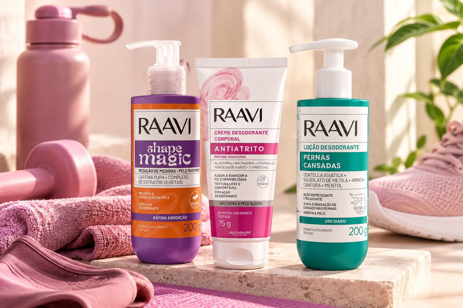 Kit Fitness Raavi: autocuidado para acompanhar o seu ritmo!