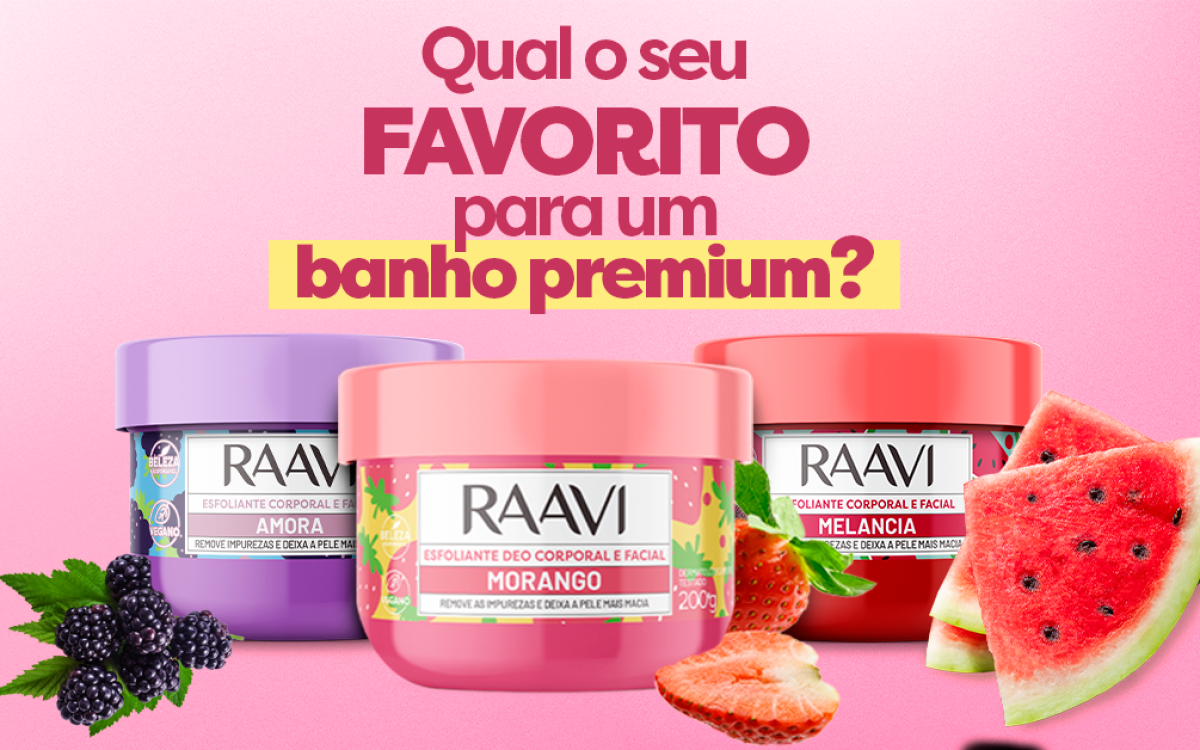 Banho Premium: Transforme Seu Momento de Cuidado com Esfoliantes Raavi