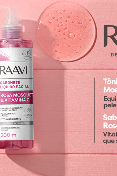 Sabonete e Tônico de Rosa Mosqueta e Vitamina C