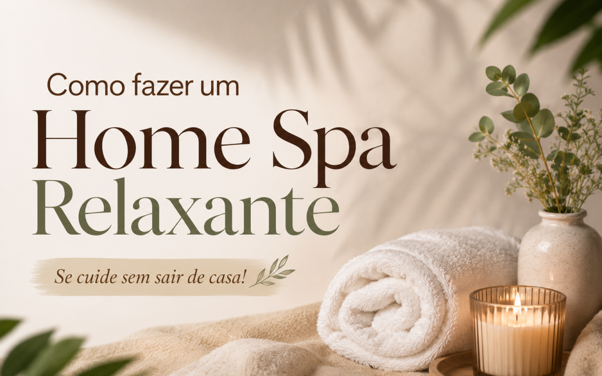Como fazer um Home Spa Relaxante  Se cuide sem sair de casa!