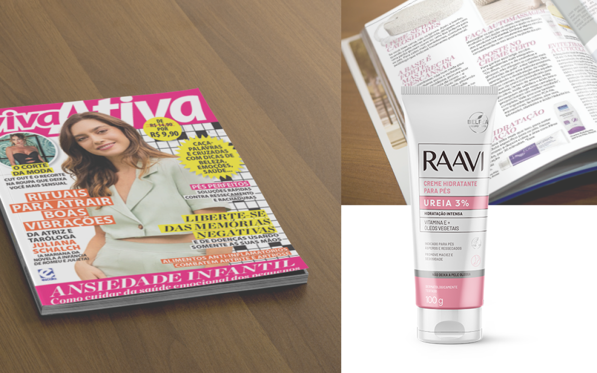 Creme Hidratante Ureia 3% Pés na revista Viva Ativa